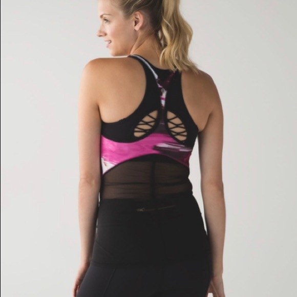 Lululemon Cool Racerback *Shine On Pigment Berry Rumble Multi 12 - Picture 2 of 3